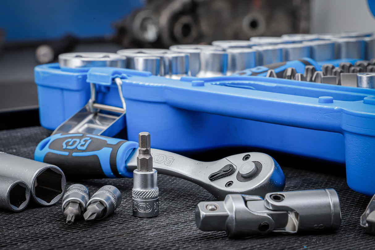 SOCKET SET HEXAGON | 6.3 MM (1/4") / 10 MM (3/8") / 12.5 MM (1/2")| INCH SIZES | 192 PCS. (2245)