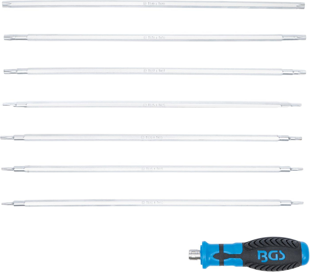 SCREWDRIVER SET WITH INTERCHANGEABLE BLADES | T-STAR (FOR TORX) / T-STAR TAMPERPROOF (FOR TORX) | 8 PCS. (2326)