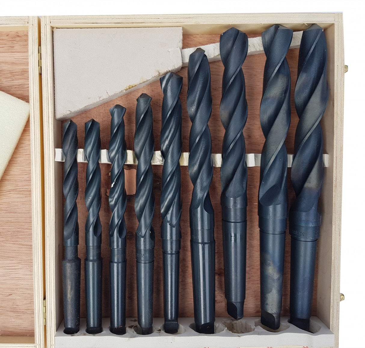 METAL DRILL BIT SET | 14.5-30 MM | MK2 / MK3 | 9 PCS. (SK2009)