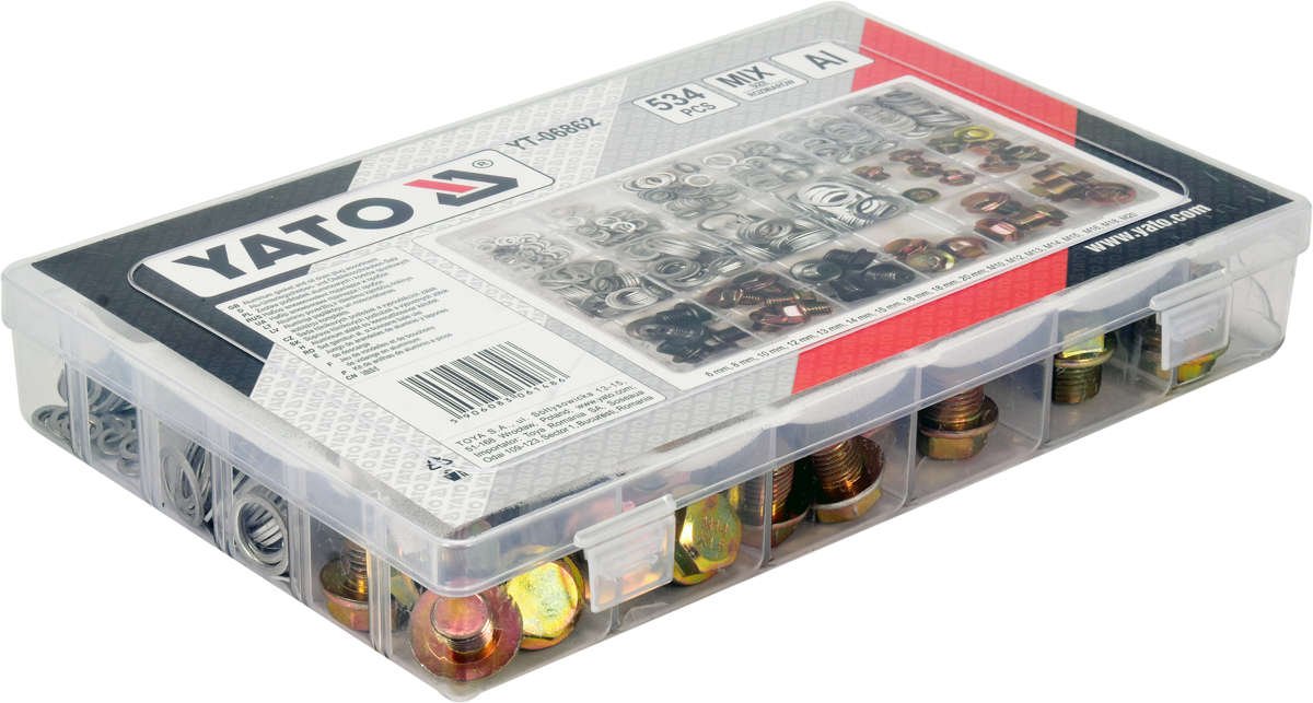 ALU GASKET AND OIL DRAIN PLUG ASSORTMENT (YT-06862)