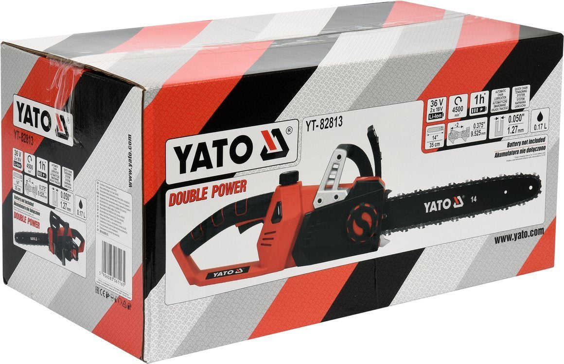 CORDLESS CHAINSAW 36V 14'' - BODY (YT-82813)