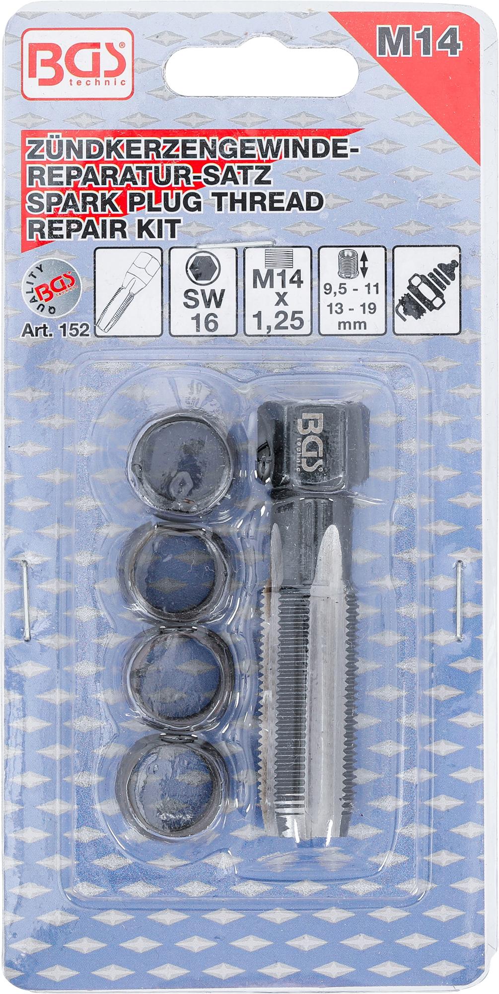REPAIR KIT FOR SPARK PLUG THREADS | M14 X 1.25 MM | 5 PCS. (152)