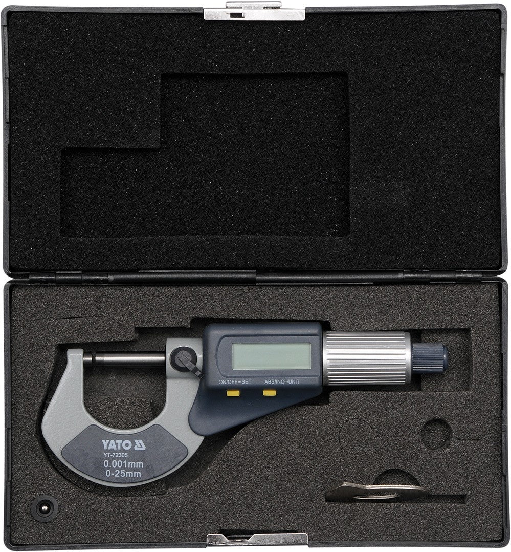 DIGITAL OUTSIDE MICROMETER 0-25MM/0.01MM (YT-72305)
