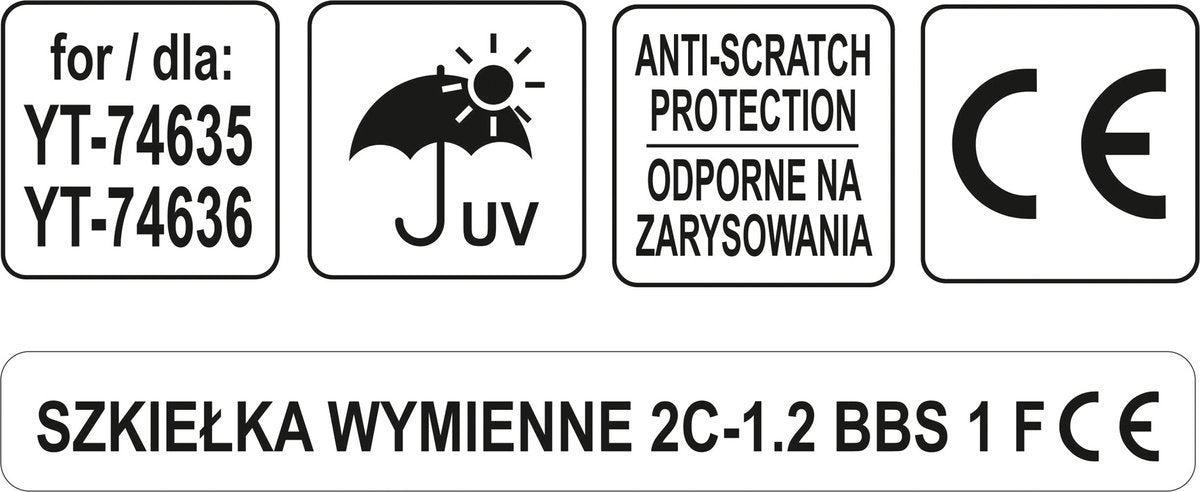 REPLACEMENT TRANSP. LENS FOR YT-74636 (YT-74638)