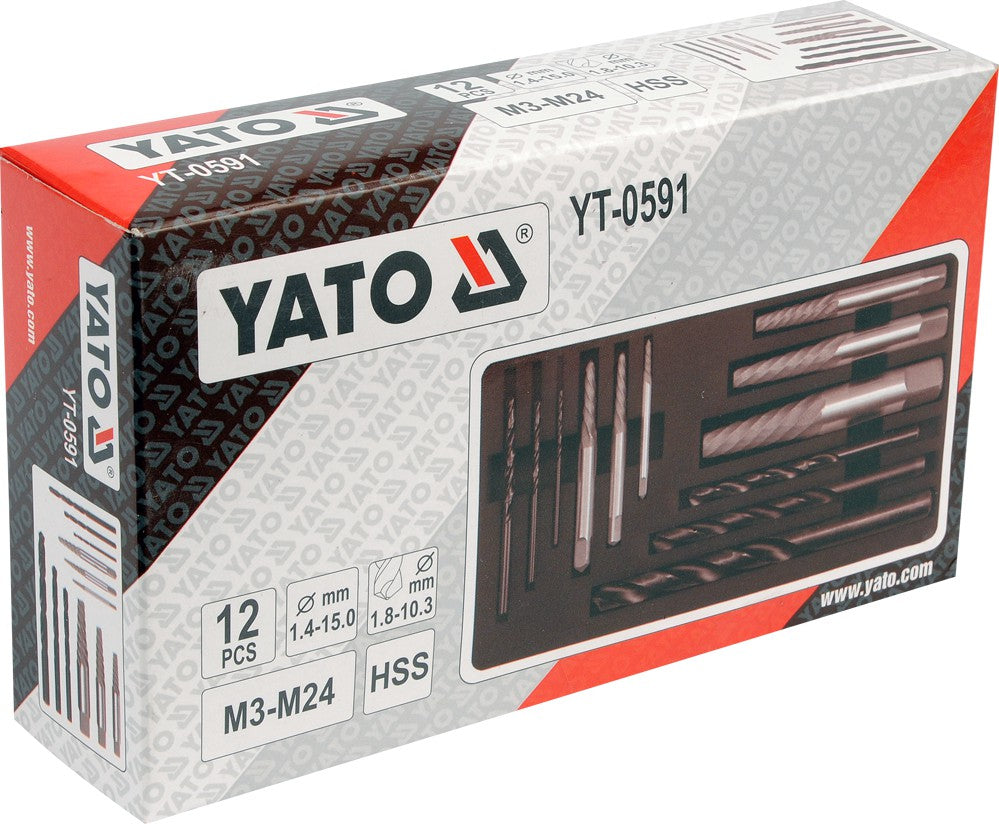 SCREW EXTRACTOR SET 12PCS (YT-0591)