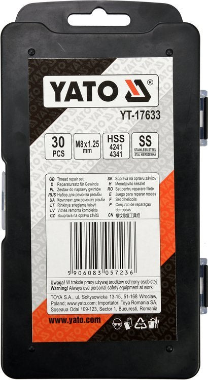 THREAD REPAIR SET M8X1,25 (YT-17633)