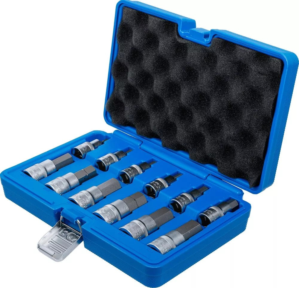 BIT SOCKET SET | 12.5 MM (1/2") DRIVE | INTERNAL HEXAGON 5 - 22 MM | 12 PCS. (5052)