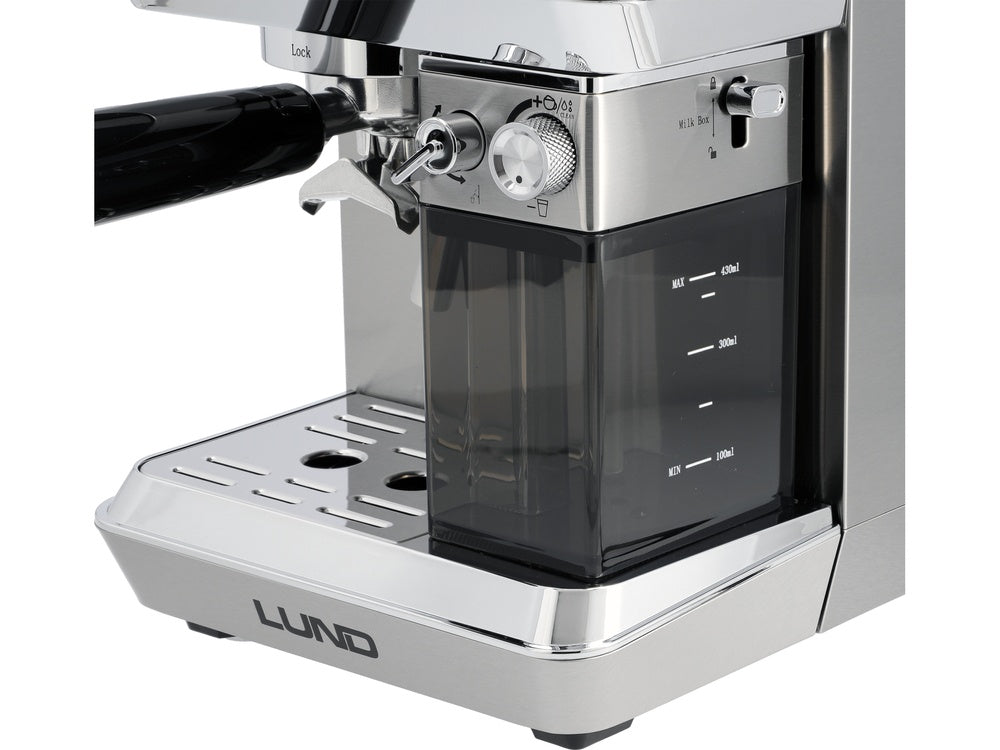 PRESSURE COFFEE MAKER WITH MILK FROTHER 1350W (68503)