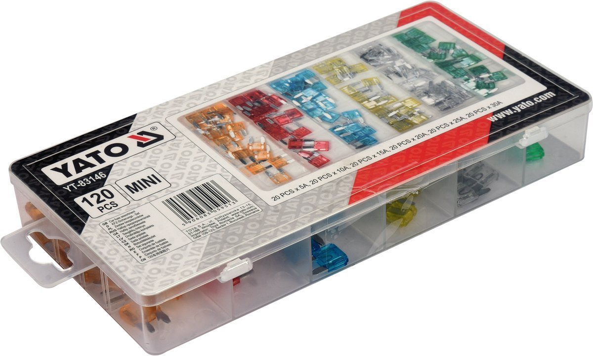 CAR FUSE ASSORTMENT 120 PCS MINI (YT-83146)