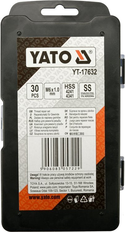 THREAD REPAIR SET M6X1,0 (YT-17632)