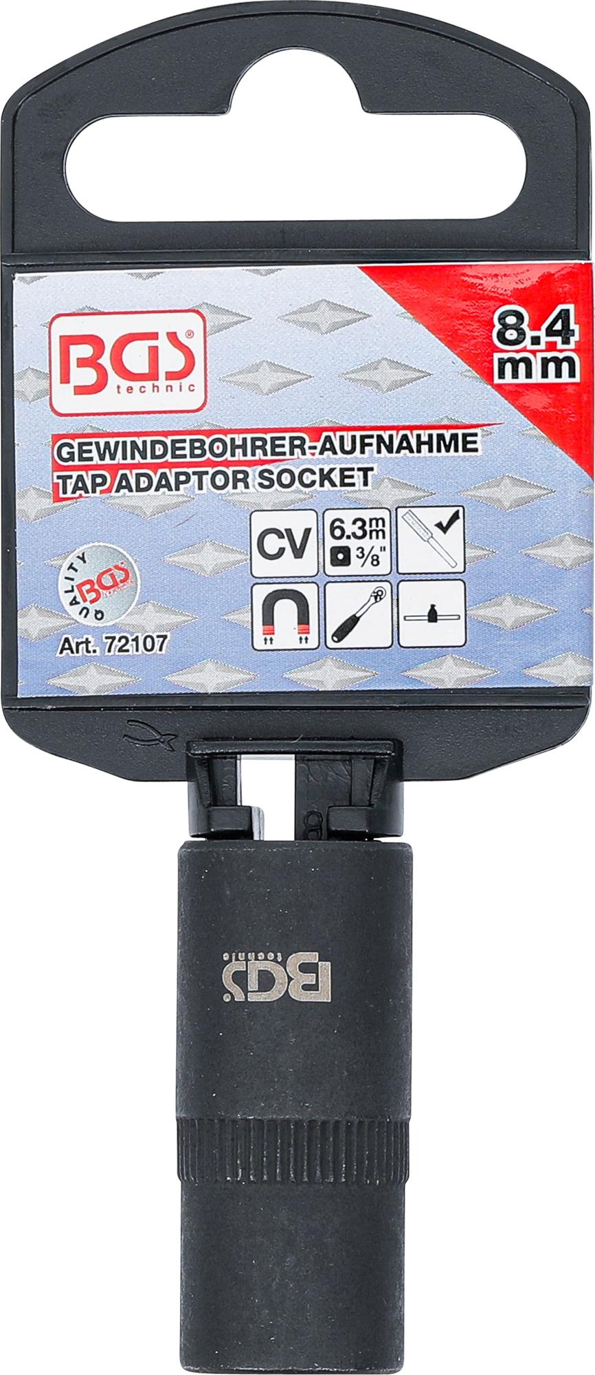 TAP ADAPTOR SOCKET | 10 MM (3/8") DRIVE | 8.4 MM (72107)