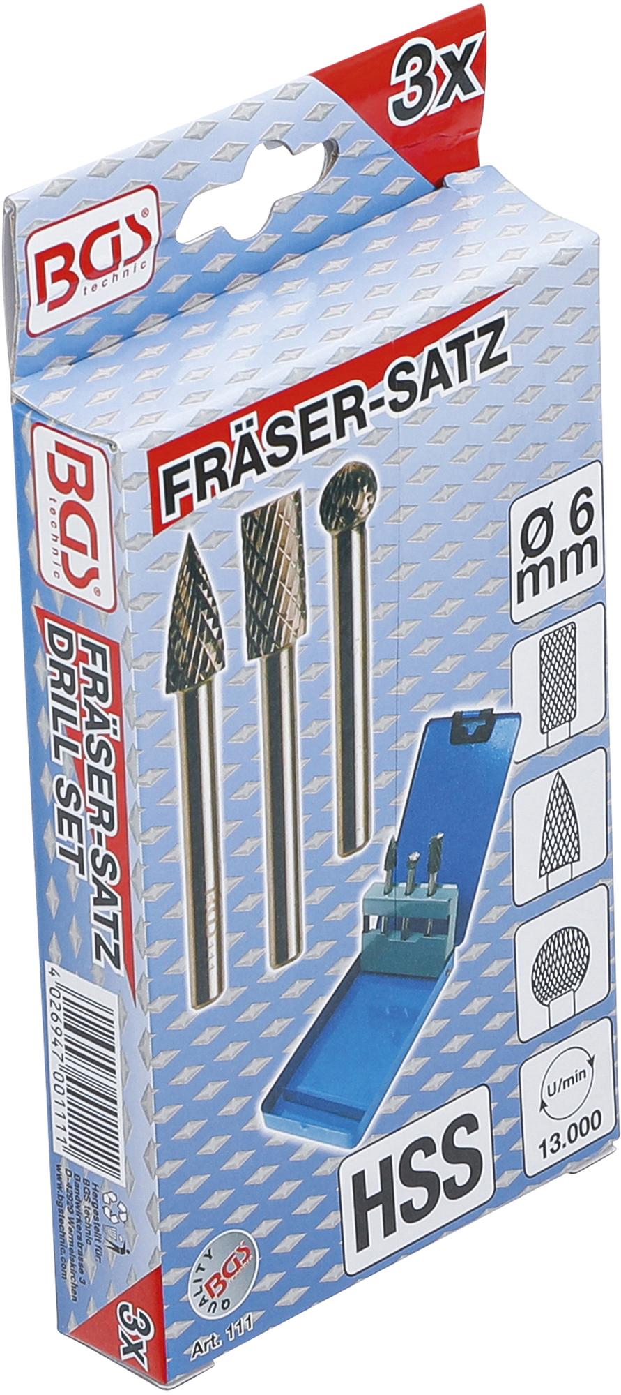 MILLING CUTTER SET | 3 PCS. (111)