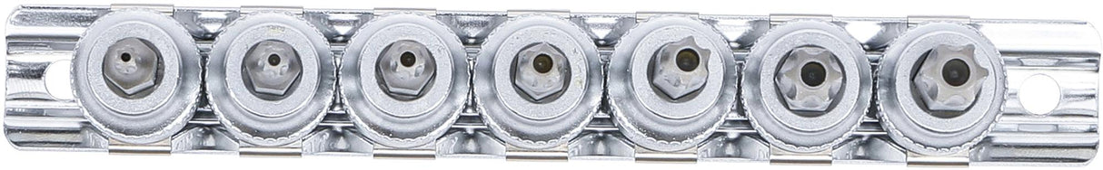 BIT SOCKET SET | 10 MM (3/8") DRIVE | T-STAR TAMPERPROOF (FOR TORX) T15 - T50 | 7 PCS. (9341)