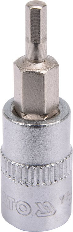 SOCKET BIT HEX 1/4" 3MM L37MM (YT-04370)