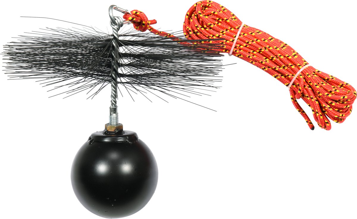 CHIMNEY BRUSH WIT IRON BALL 10M W250 K25 (73035)