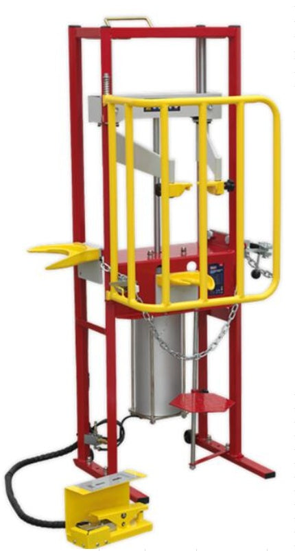 PNEUMATIC STRUT SPRING COMPRESSOR STATION | DOUBLE CYLINDER | WITH SAFETY LOCK | 2000 KG (SP2T)