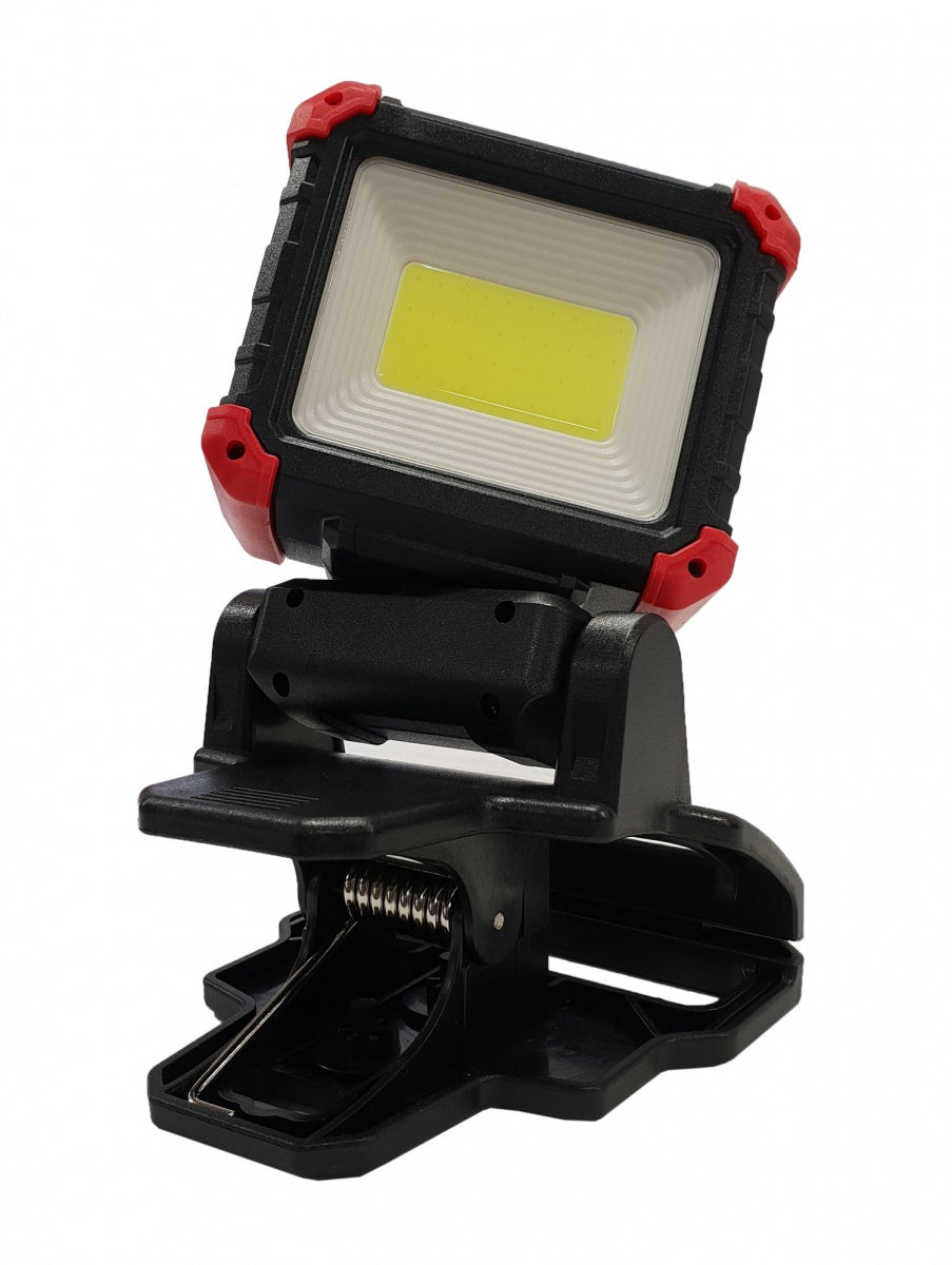 WORK LAMP RECHARGEABLE | WITH MAGNET AND CLIP | 270°/ 180° | COB LED (RWL10C)