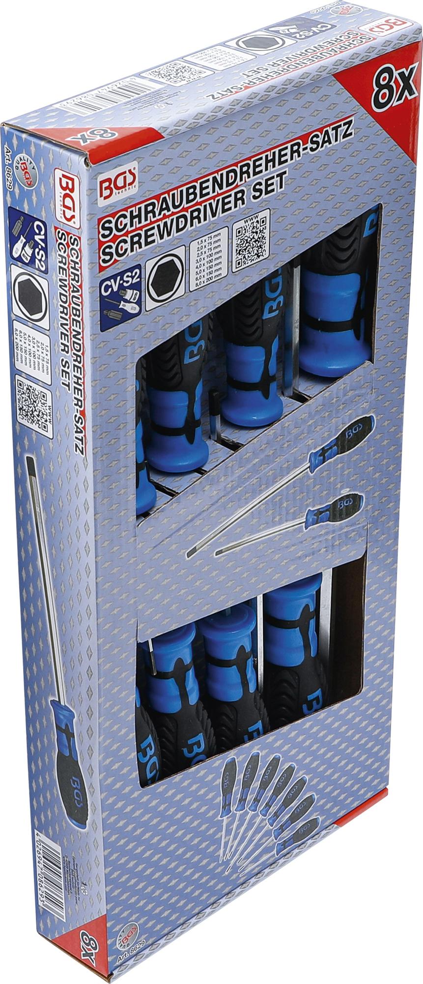 SCREWDRIVER SET | INTERNAL HEXAGON | 8 PCS. (8629)