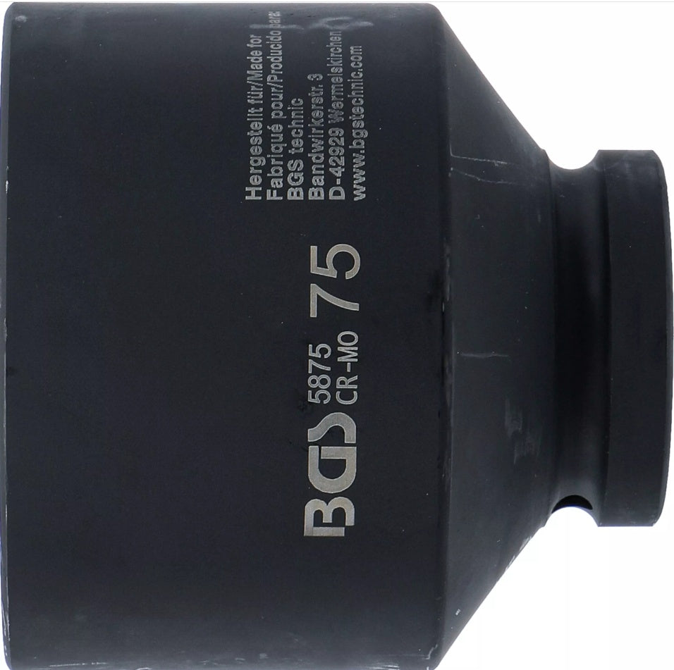 IMPACT SOCKET, HEXAGON | 25 MM (1") DRIVE | 75 MM (5875)