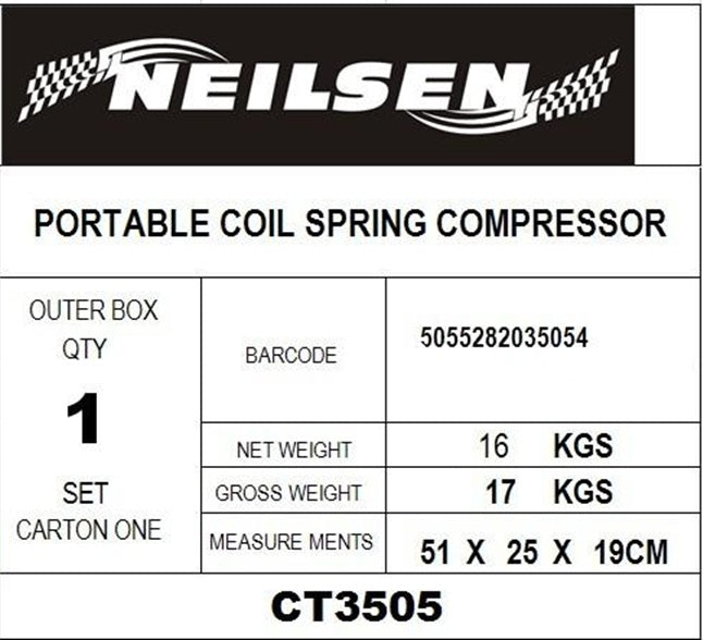 SHOCK ABSORBER SPRING COMPRESSORS "MCPHERSON" TELESCOPIC EXTENDED (SK1608)
