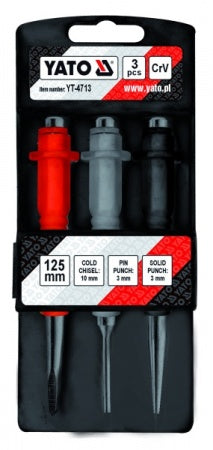 3PCS MINI COLD CHISEL AND PUNCH SET (YT-4713)