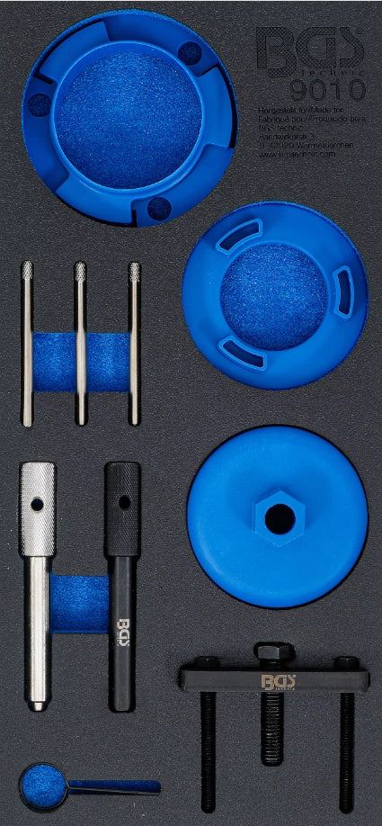 TOOL TRAY 1/3: ENGINE TIMING TOOL SET | FOR JAGUAR, LAND ROVER, FORD, CITROËN 2.0, 2.2, 2.4, 3.2 DIESEL (9010)