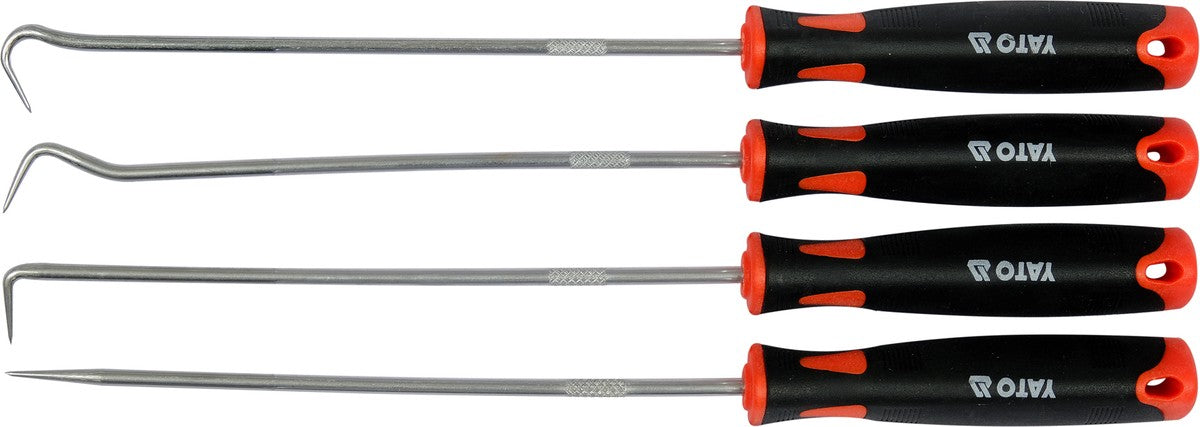 4 PC LONG PICK AND HOOK SET (YT-08429)