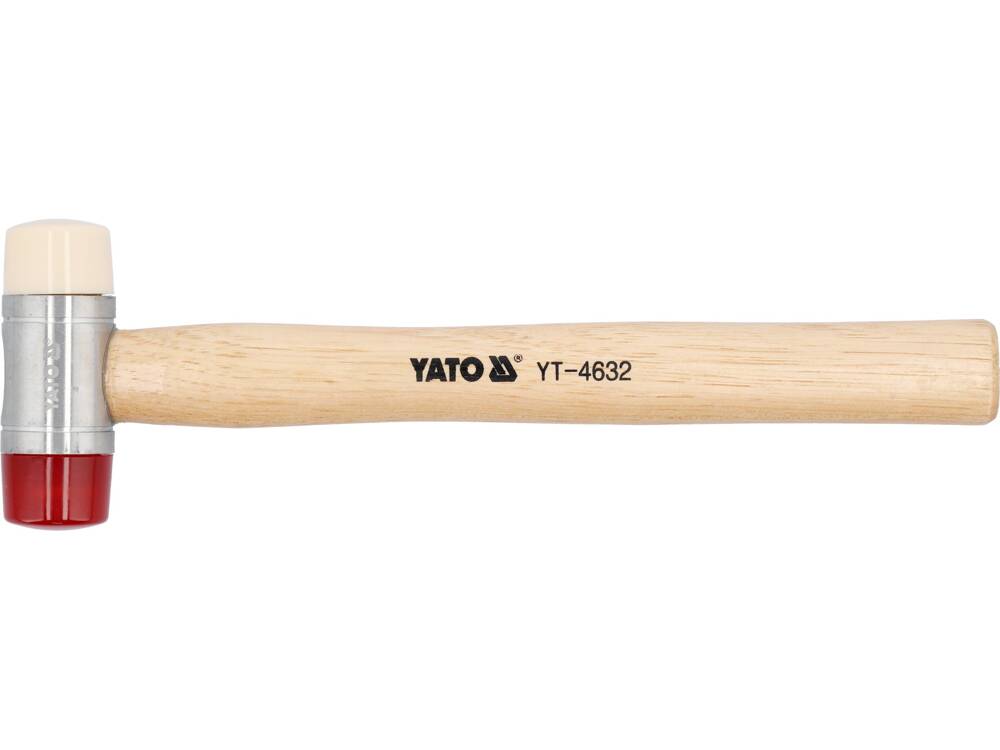 PU & NYLON HEADS MALLET W.WOOD.HANDLE 35 (YT-4632)