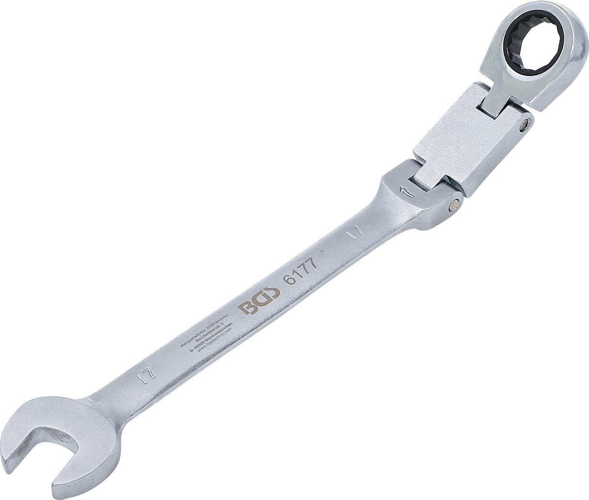DOUBLE-JOINT RATCHET COMBINATION WRENCH | ADJUSTABLE | 17 MM (6177)