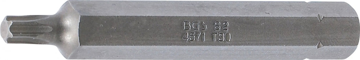 BIT | LENGTH 75 MM | 10 MM (3/8") DRIVE | T-STAR (FOR TORX) T30 (4571)