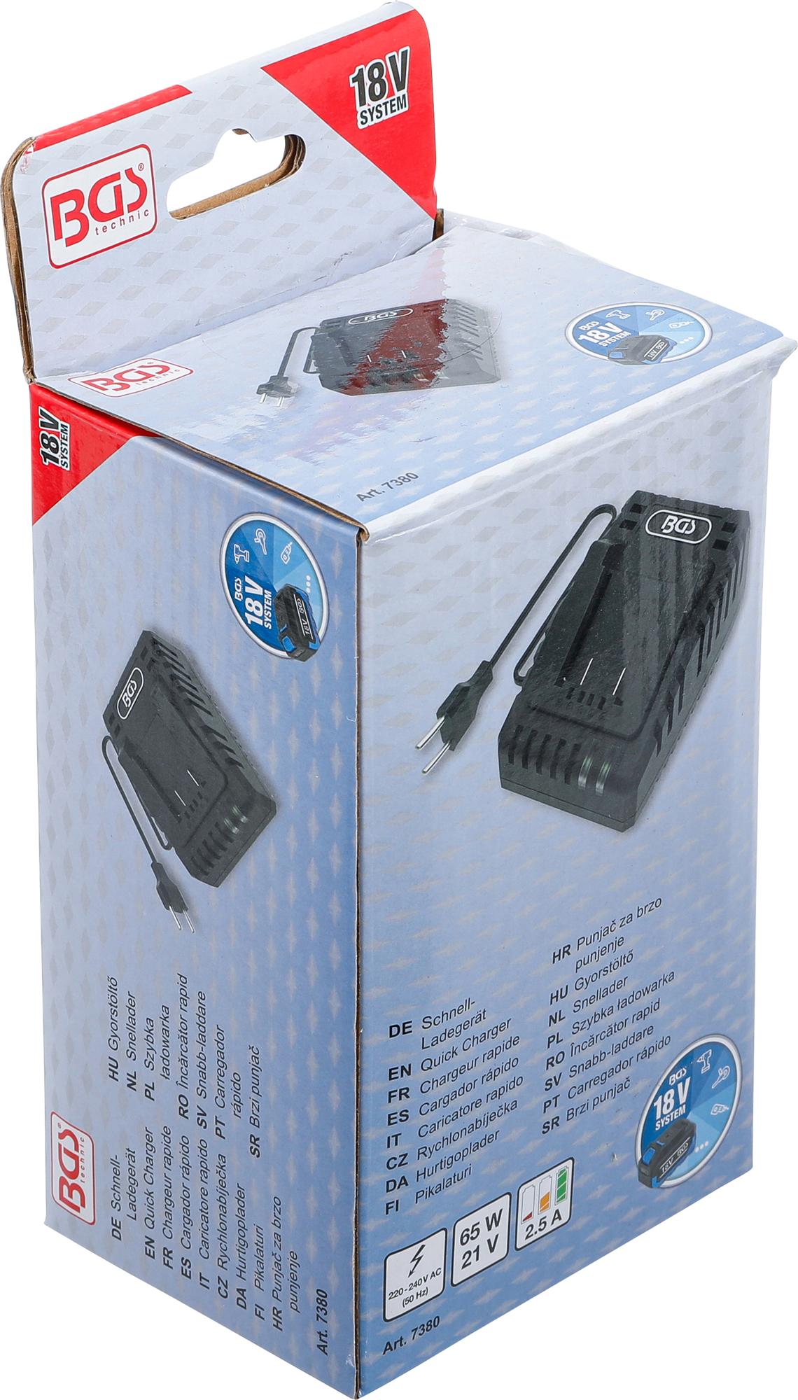 QUICK CHARGER | 2.5 A | 18 V (7380)