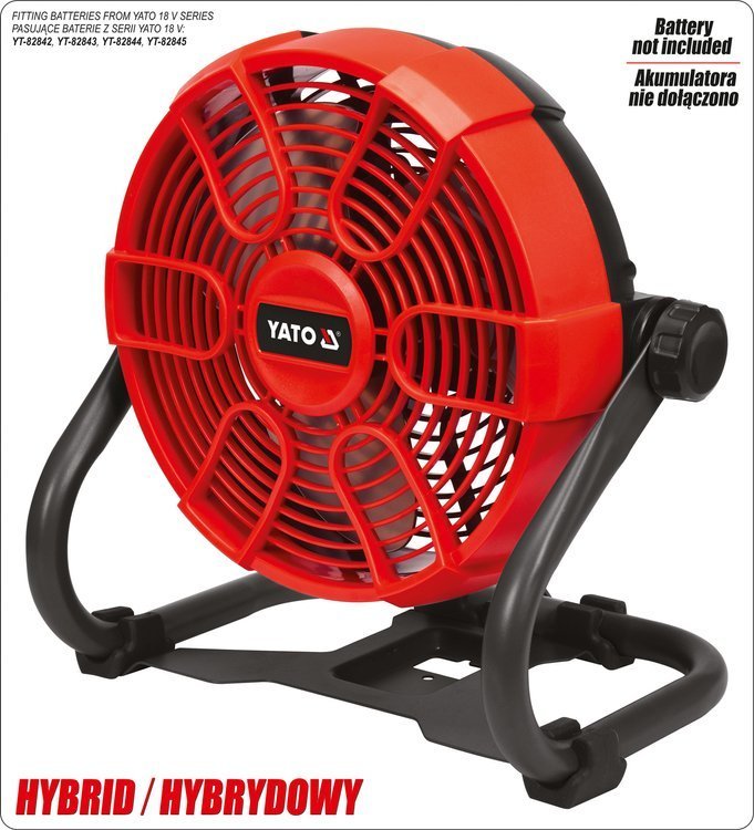 HYBRID AIR FAN 18V/240V - BODY (YT-82933)
