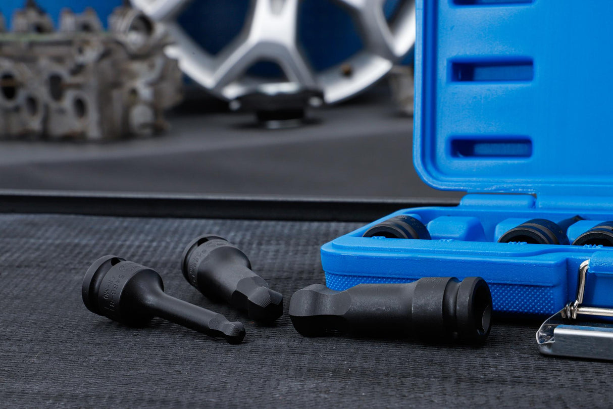 IMPACT BIT SOCKET SET | LENGTH 75 MM | 12.5 MM (1/2") DRIVE | INTERNAL HEXAGON WITH BALL HEAD 6 - 19 MM | 8 PCS. (5488)
