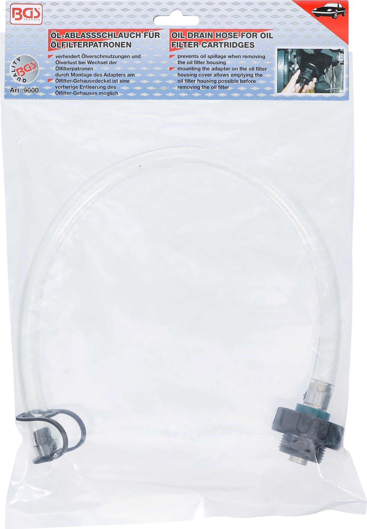 OIL FILTER DRAIN HOSE FOR OIL FILTER CARTRIDGES | FOR VAG 1.8, 2.0 PETROL (9000)