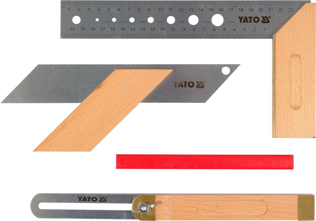 3 PC CARPENTRY SQUARE SET (YT-70823)