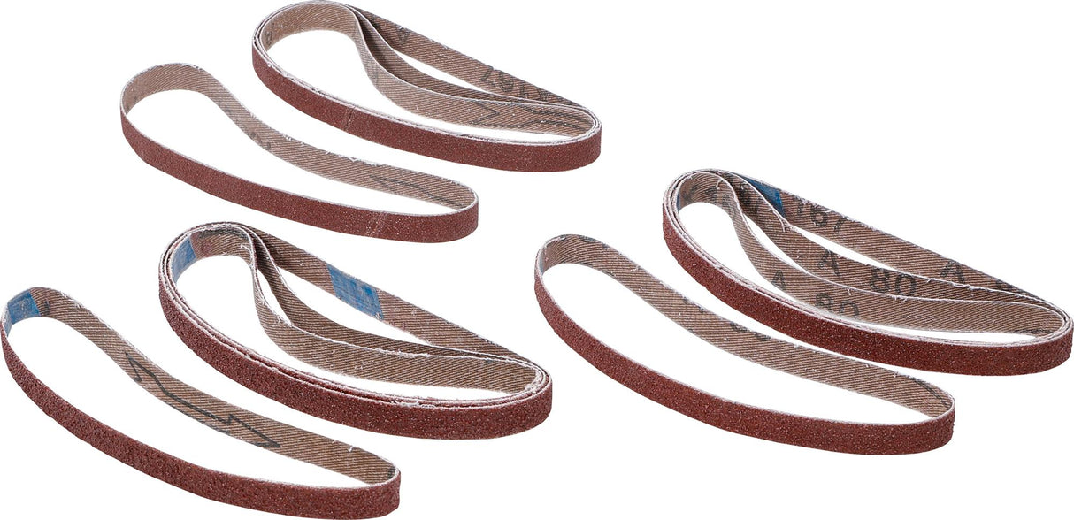 GRINDING BELT SET | FOR BGS 8853 | 10 MM X 330 MM | K 60 - 80 - 120 | 12 PCS. (8853-1)