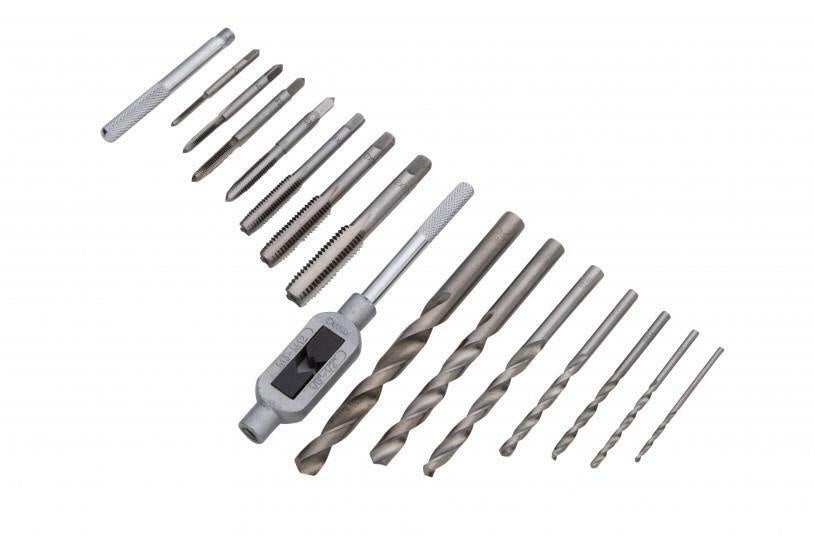 TAP AND DRILL BIT SET | WITH T-HANDLE | HSS | M3 - M12 / 2.5 - 10.2 MM | 16 PCS. (SK1633)