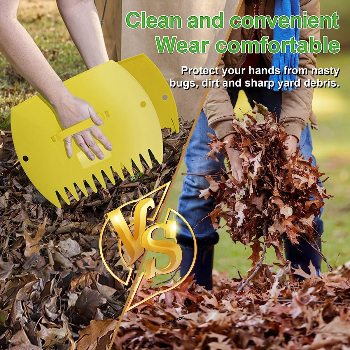 HANDHELD GARDEN LEAF GRABBER | 2 PCS. (HLR2)