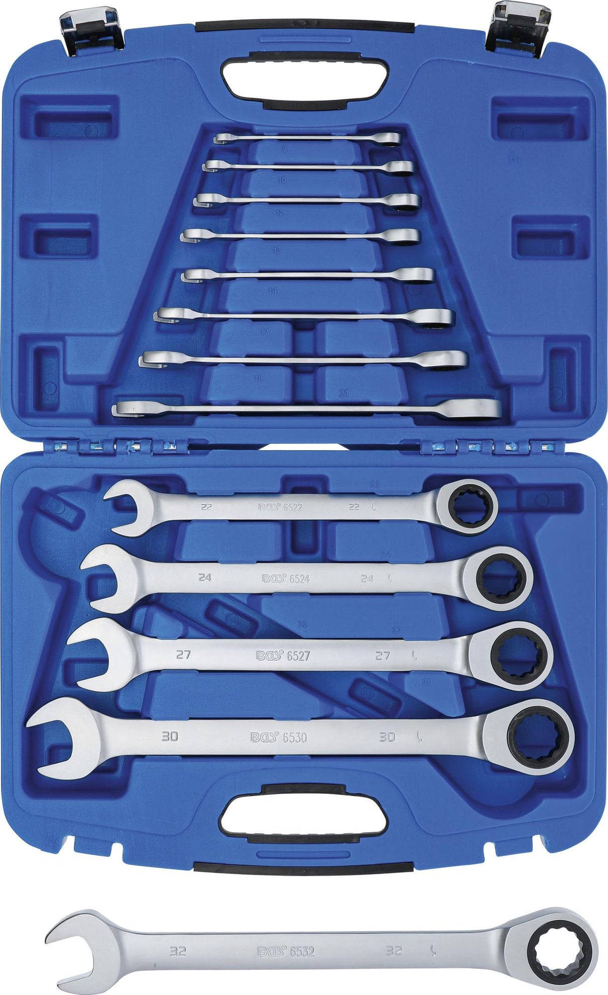 RATCHET COMBINATION WRENCH SET | 8 - 32 MM | 13 PCS. (6542)