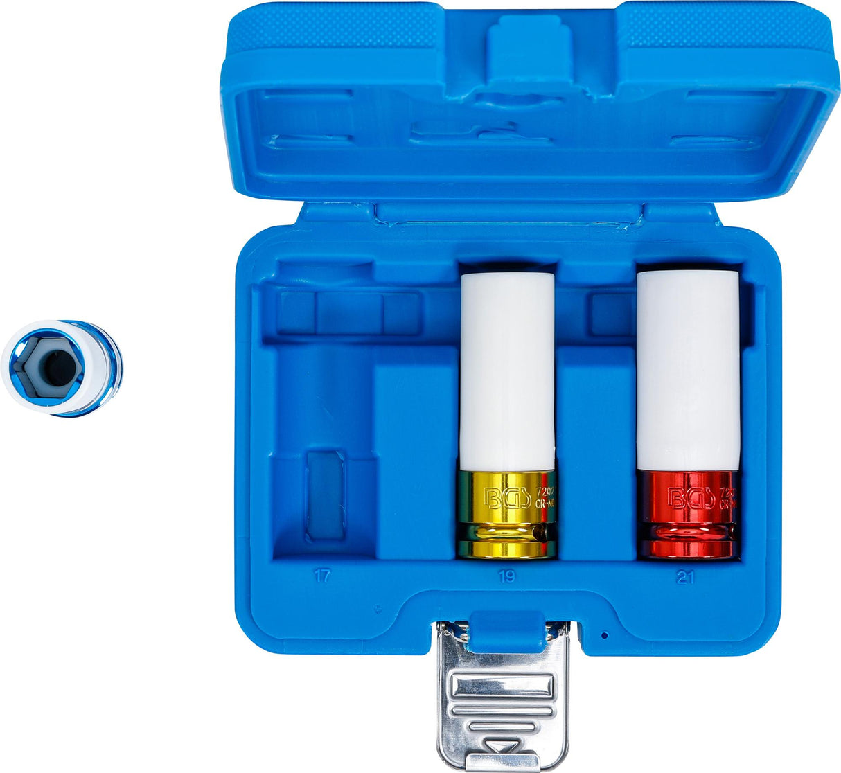 PROTECTIVE IMPACT SOCKET SET | 12.5 MM (1/2") DRIVE | 17 / 19 / 21 MM | 3 PCS. (7200)