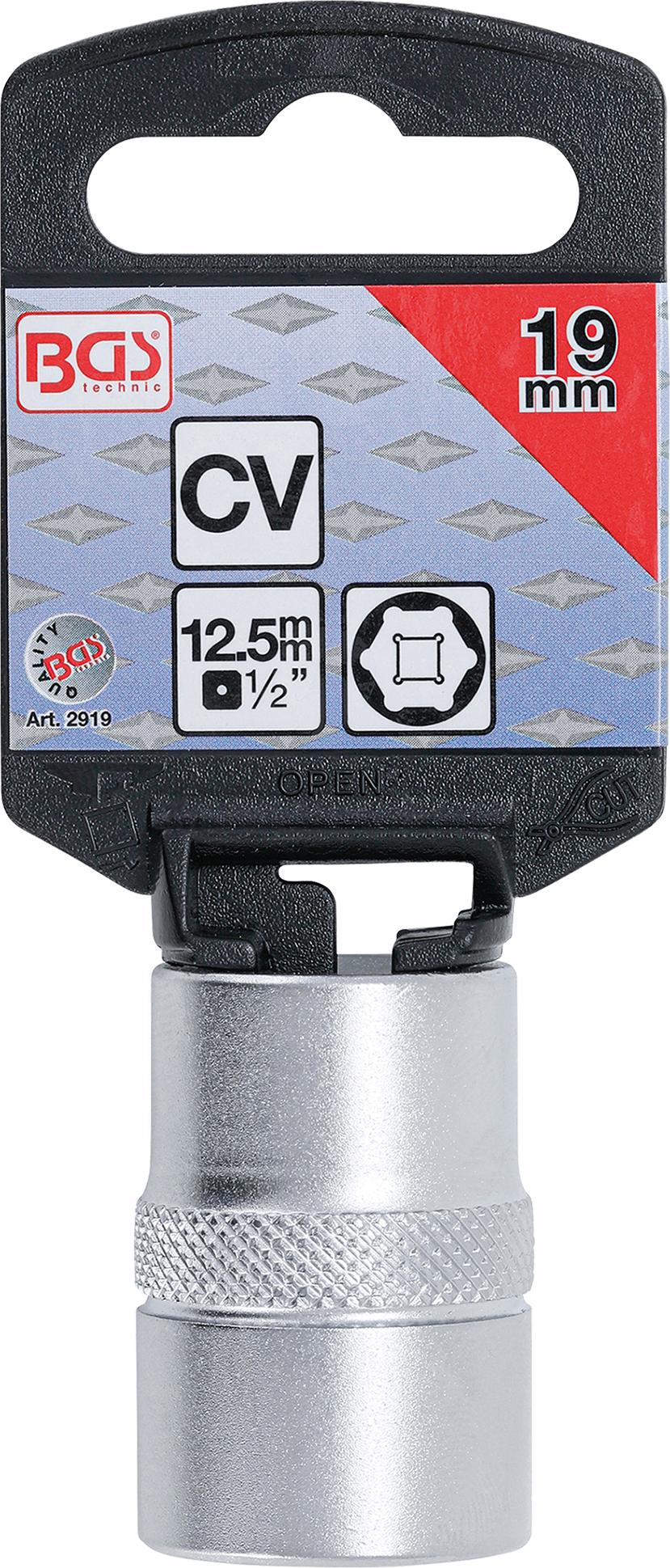 SOCKET, HEXAGON | 12.5 MM (1/2") DRIVE | 19 MM (2919)