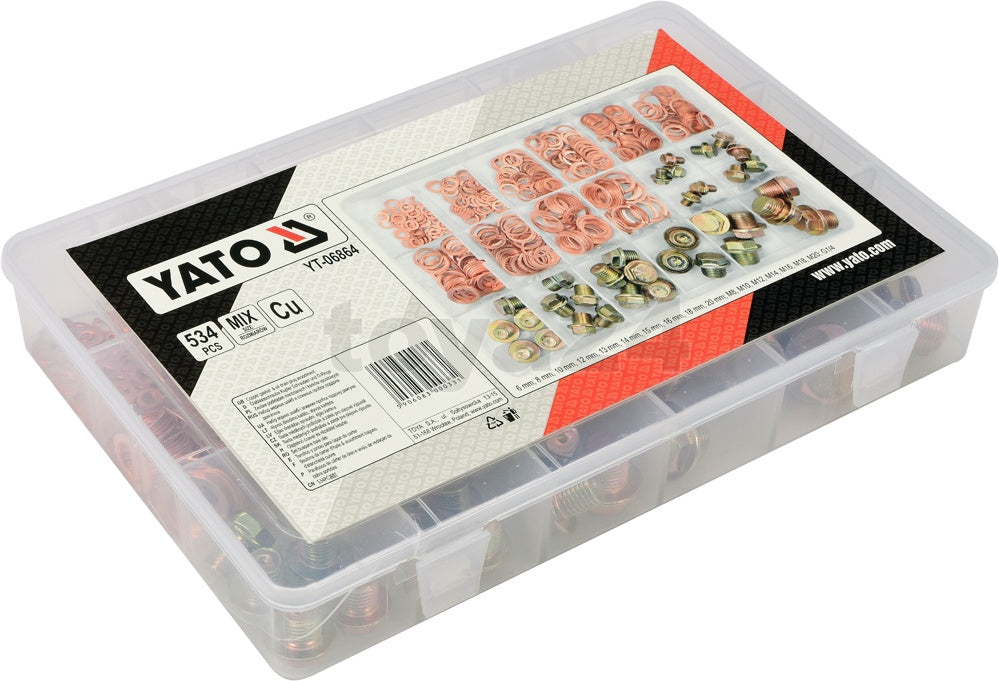 534 PCS OIL SUMP SCREWS AND GASKET SET (YT-06864)