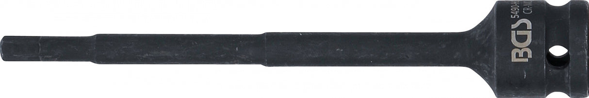 IMPACT BIT SOCKET | LENGTH 150 MM | 12.5 MM (1/2") DRIVE | INTERNAL HEXAGON 6 MM (5490-H6)