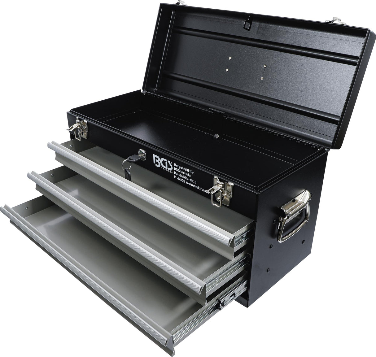 METAL TOOL CASE, EMPTY | 3 DRAWERS (3312)
