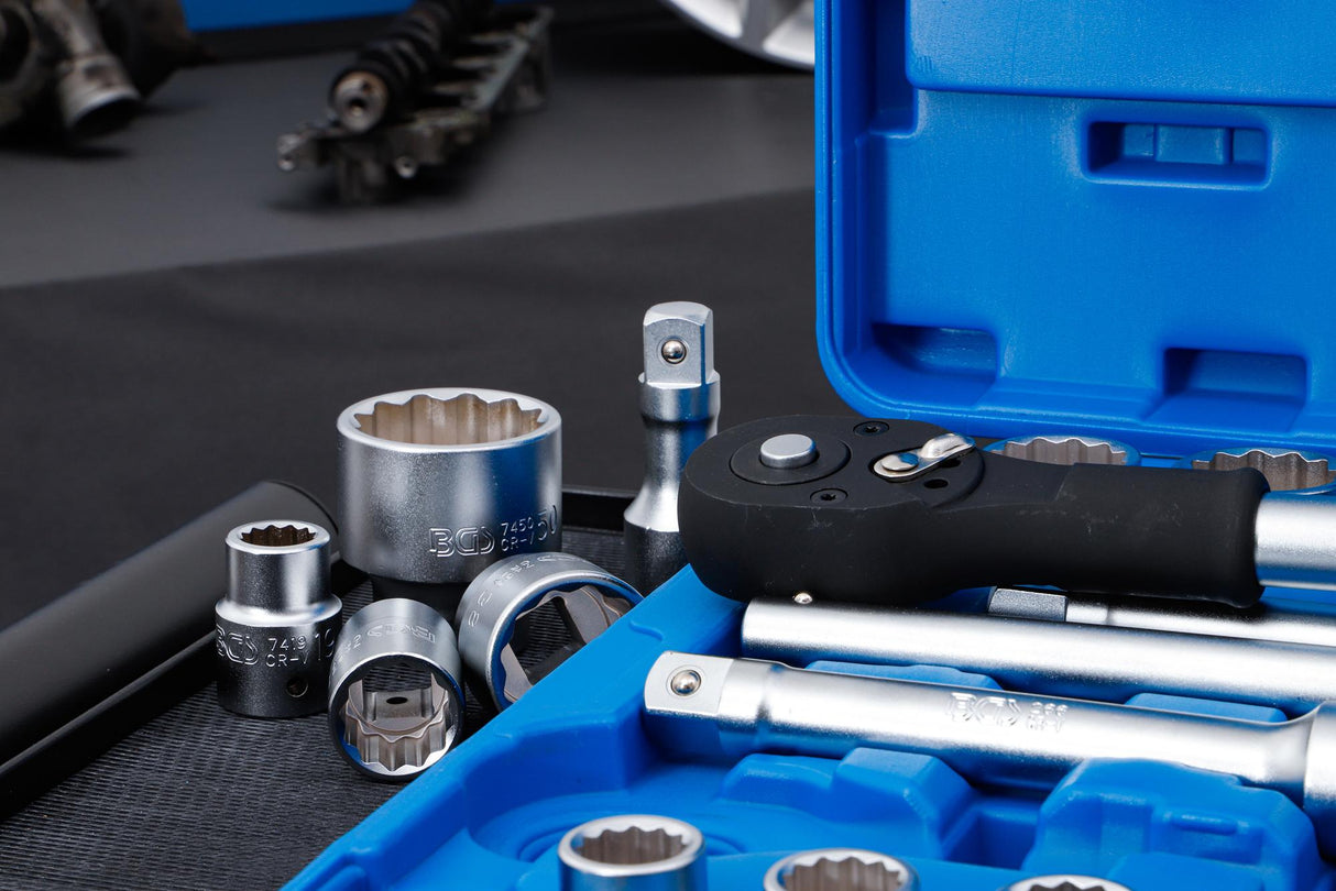 SOCKET SET 12-POINT | 20 MM (3/4") DRIVE | 21 PCS. (1223)