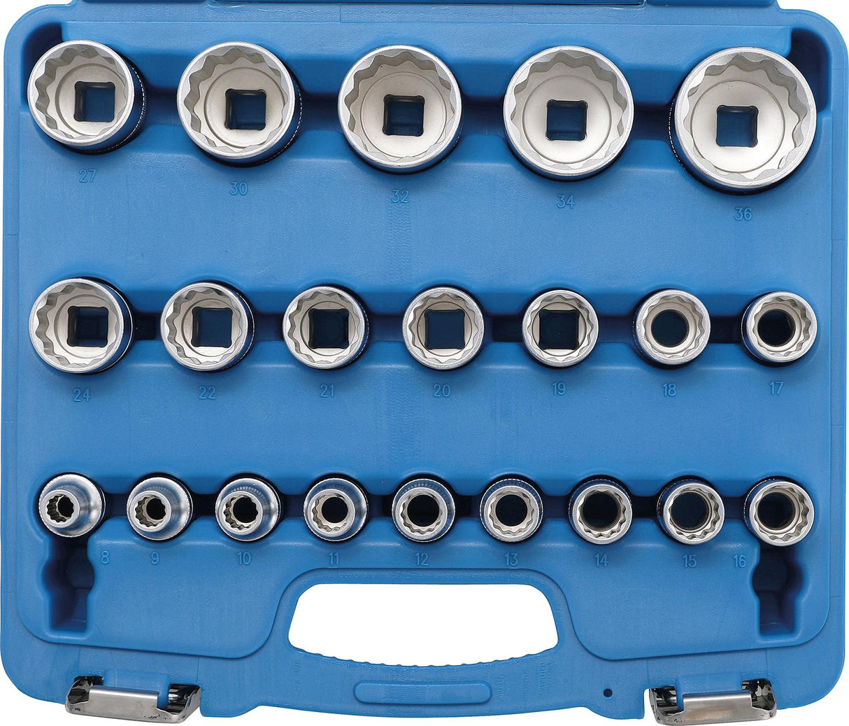 SOCKET SET, 12-POINT | 12.5 MM (1/2") DRIVE | 8 - 36 MM | 21 PCS. (2267)