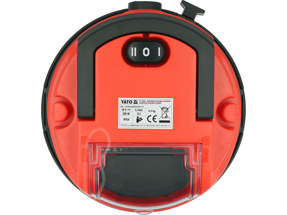 CORDLESS VACUUM CLEANER | 18V | 15 L | WITHOUT BATTERY (YT-85691)