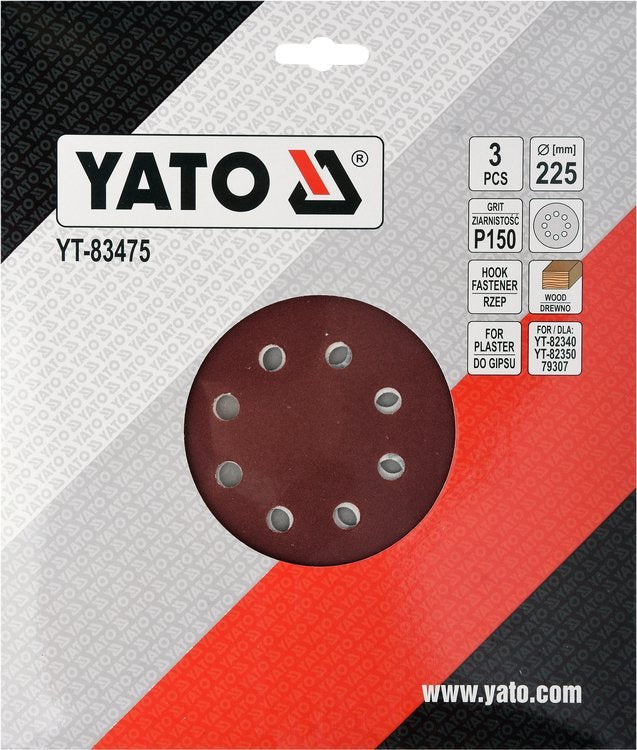SAND PAPER FOR DRYWALL 225MM P150 (YT-83475)