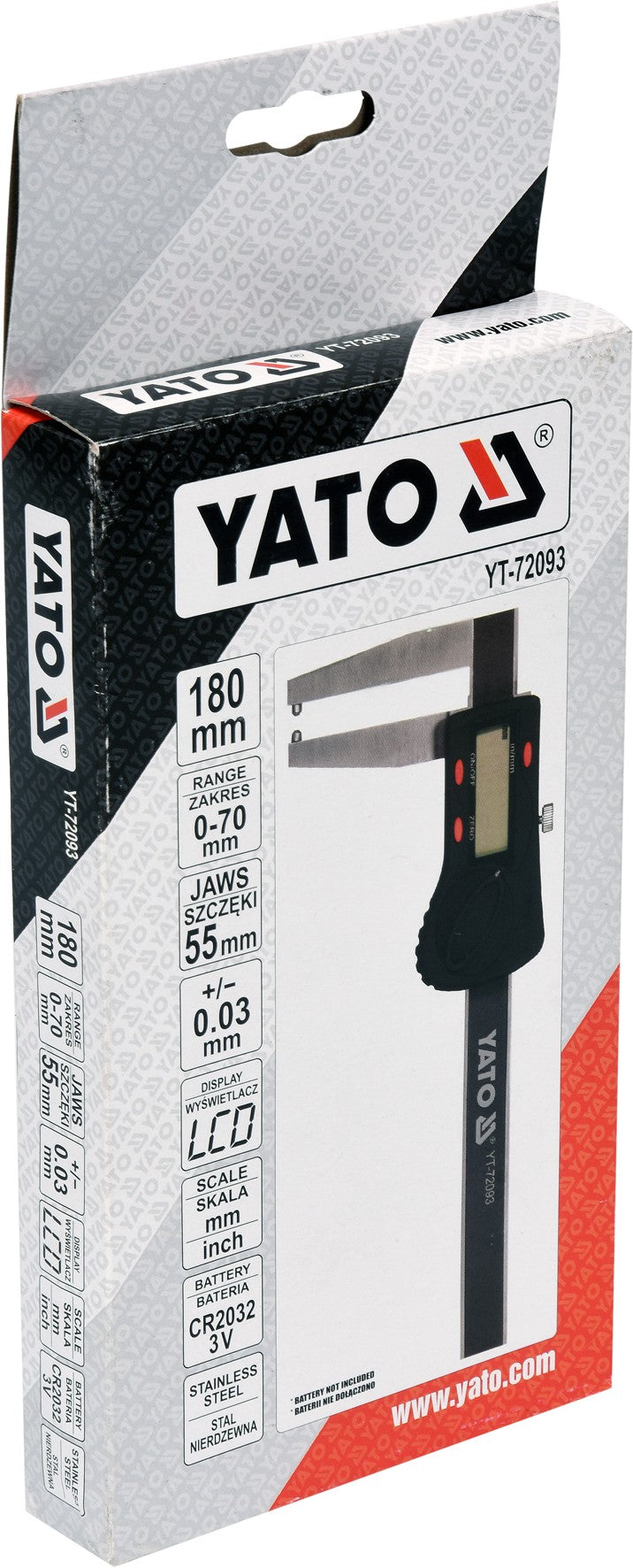 DISC BRAKE DIGITAL CALIPER 0-70 MM (YT-72093)