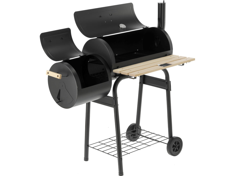 CHARCOAL GRILL WITH SMOKER GRATE 60X30CM (99901)